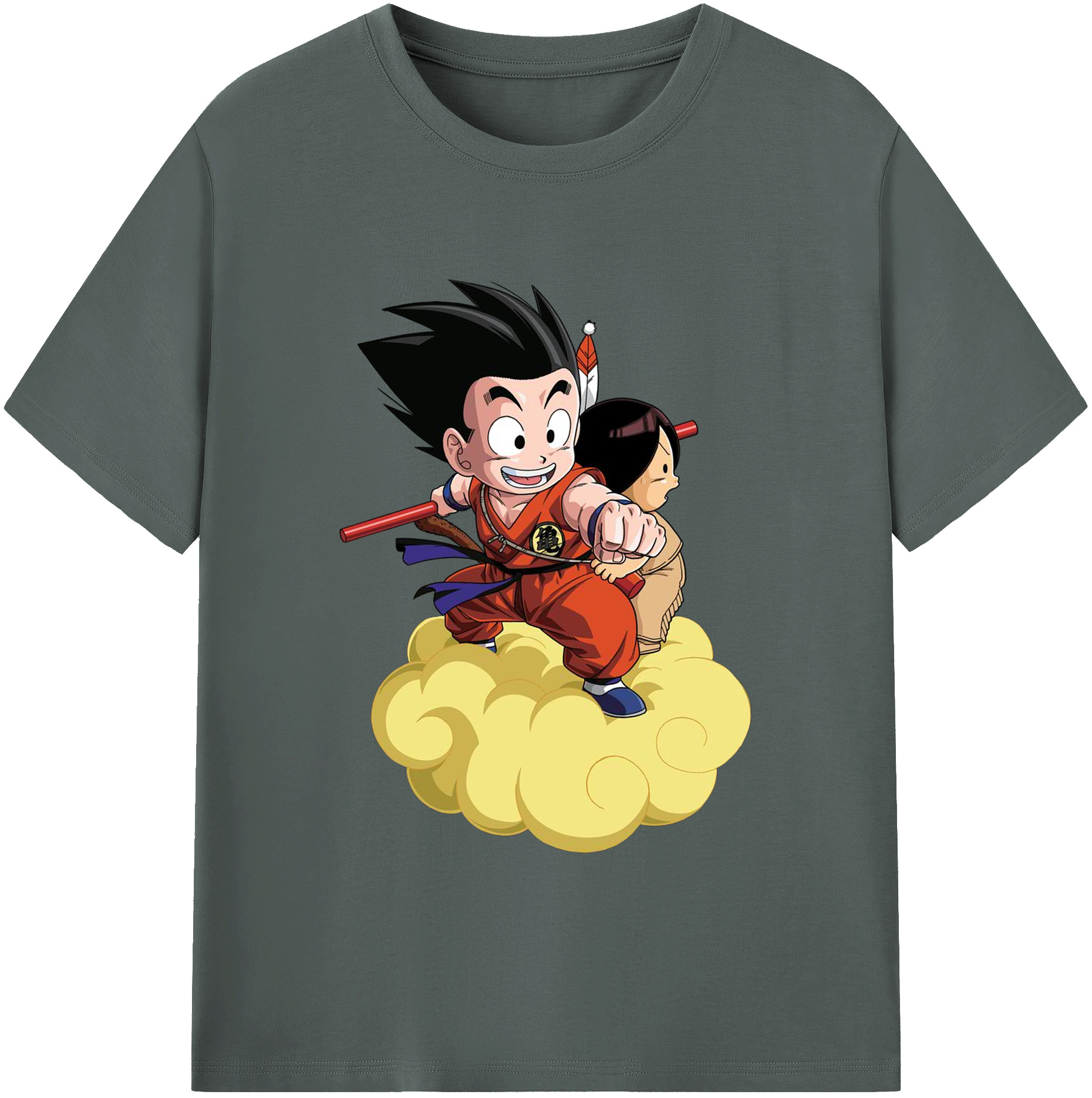 （画像用） ドラゴンボール 孫悟空（そん ごくう）Son Goku カカロット DRAGON BALL Kakarotto 綿100％ メンズ半袖Tシャツ｜肌触りやわらか＆通気性